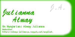 julianna almay business card